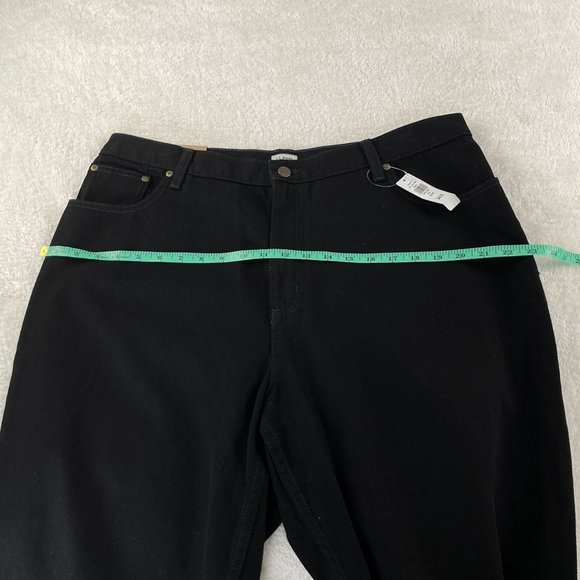 NEW LL‎ Bean Original Fit Relaxed Black Jeans Size 20 Petite Dbl L 299539 Cotton - Picture 6 of 11